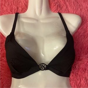 Victoria's Secret Wild Wanderer Bikini‎ Top Black Triangle Large
